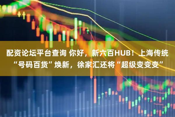 配资论坛平台查询 你好，新六百HUB！上海传统“号码百货”焕新，徐家汇还将“超级变变变”